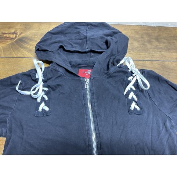 Royal Bones Daang Goodman Women's Jacket Size Medium Zip Up Goth Emo Vtg Y2K - Picture 5 of 12